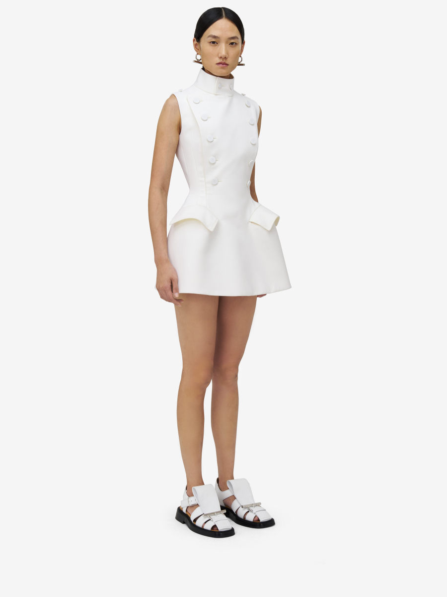 ALEXANDER MCQUEEN - Pannier Mini Dress - Item 824746QJADK9025